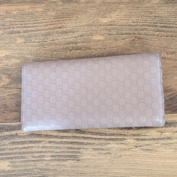Gucci Microguccissima Pink Italian Leather Vintage Continental Wallet - Picture 2 of 13